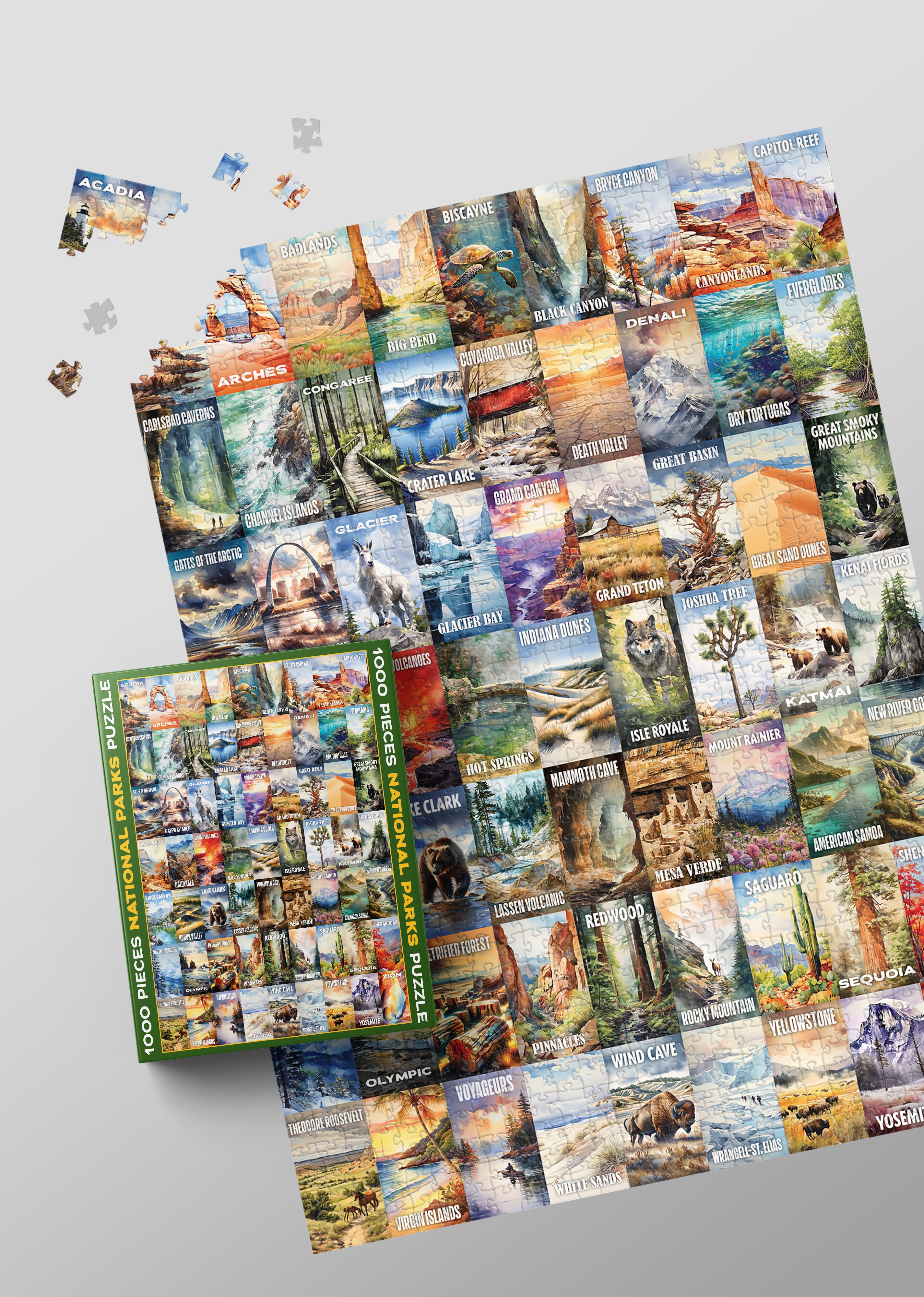 The National Parks 1000 Piece Jigsaw Puzzle (Pre-Order)